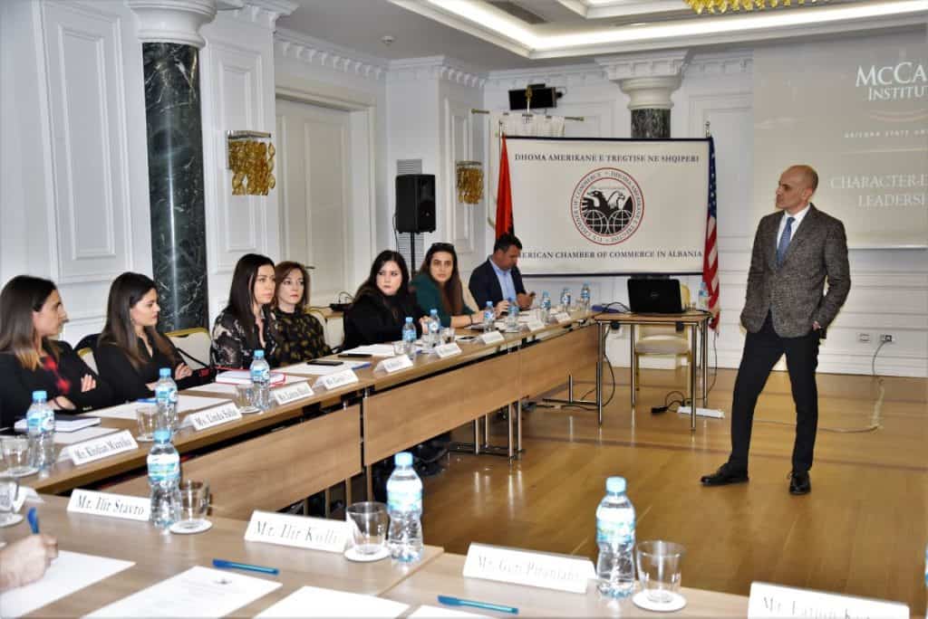 The American Chamber of Commerce in Albania and McCain Institute organize training on Leadership