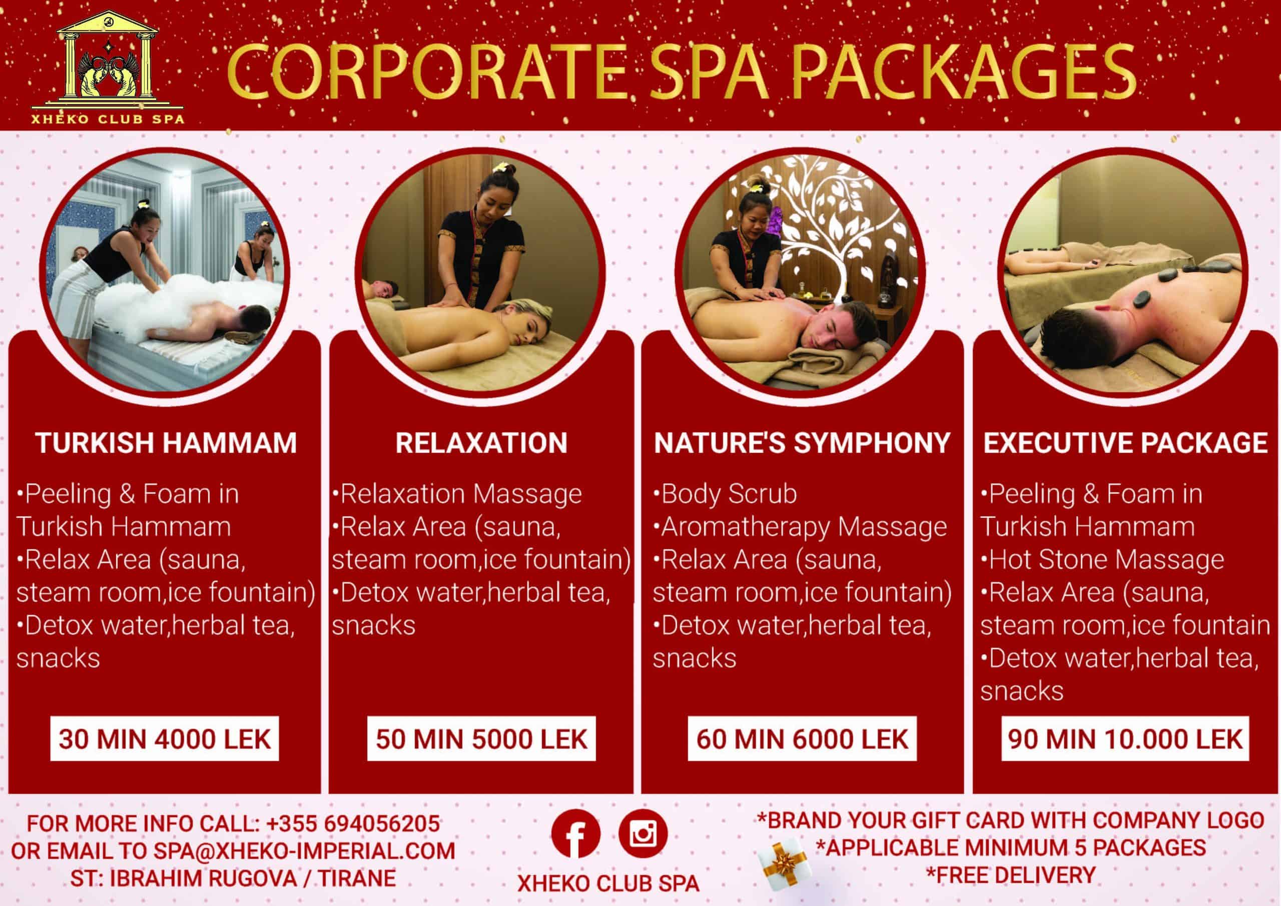 Corporate SPA Packages for AmCham members